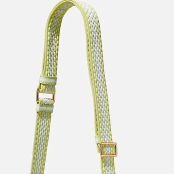 NWT Marc Jacobs Snapshot Fluoro Edge Crossbody Neon Green Woven Strap w/ Dustbag - Picture 9 of 13